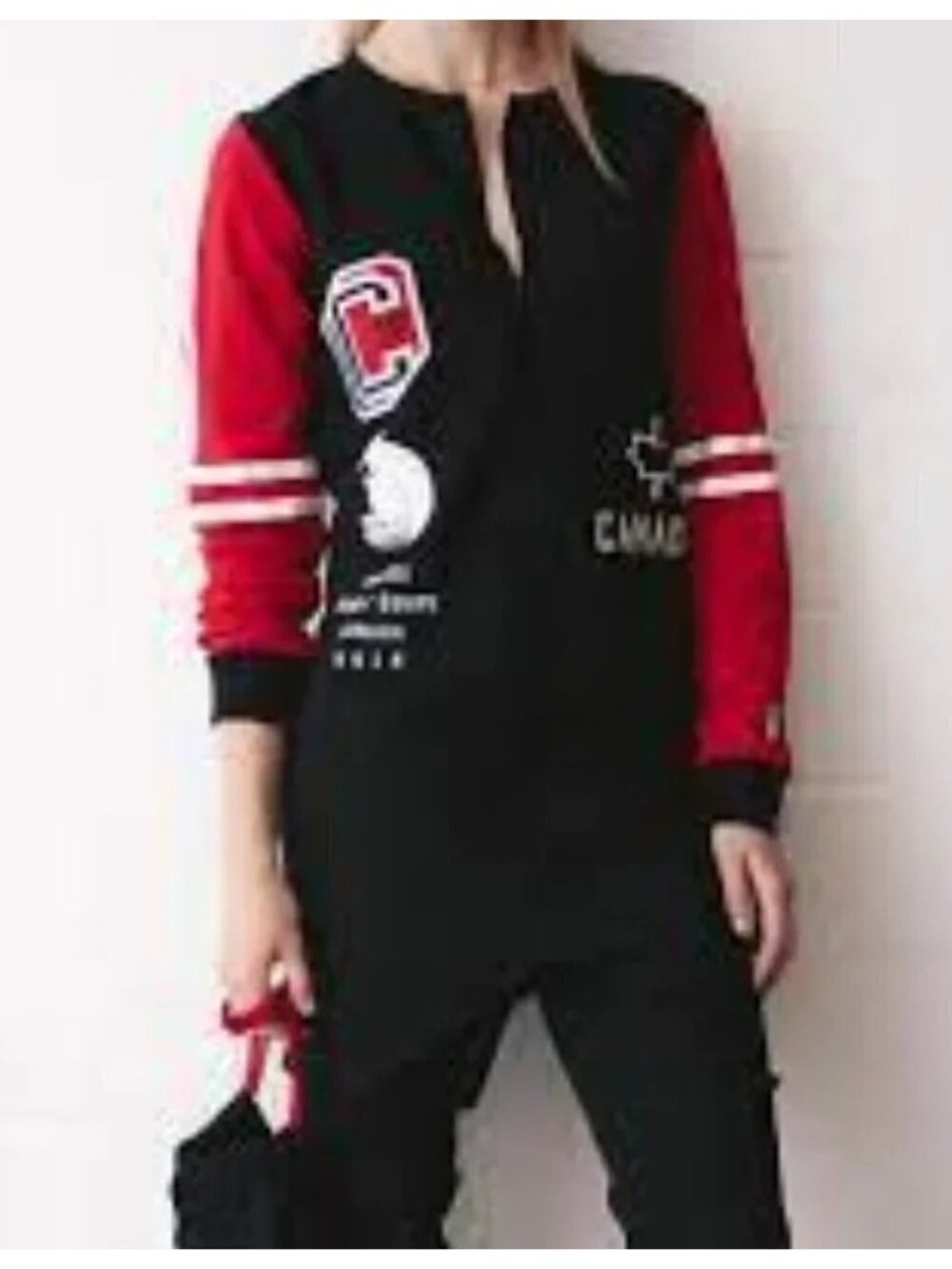 Hudson's Bay Olympics Team Canada 2018 Rare Pyjama Jumpsuit Black Red Beaver